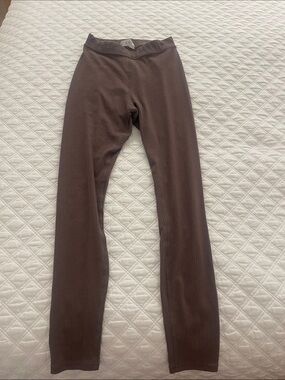 ALO yoga  high waist Ribbed Chocolate Brown Leggings